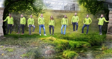 Gruppenbild der Veitshchheimer Studierenden aus dem "Think Green"-Team.