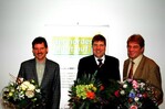 Der Geschäftsführende Vorstand des Gartenbauverbandes Nord (von links): Schatzmeister Manfred Piepereit, Präsident Andreas Lohff, Vizepräsident Arno Albers.