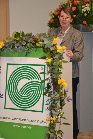 Dr. Barbara Hendricks, neue Bundesministerin fr Umwelt, Naturschutz, Bau und Reaktorsicherheit, eine Untersttzerin des deutschen Gartenbaus.