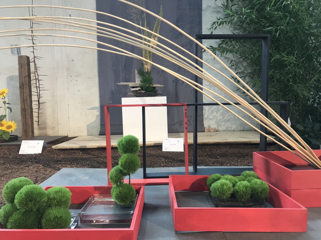 Ikebana: Werkstck "Mannheim die Quadratestadt"