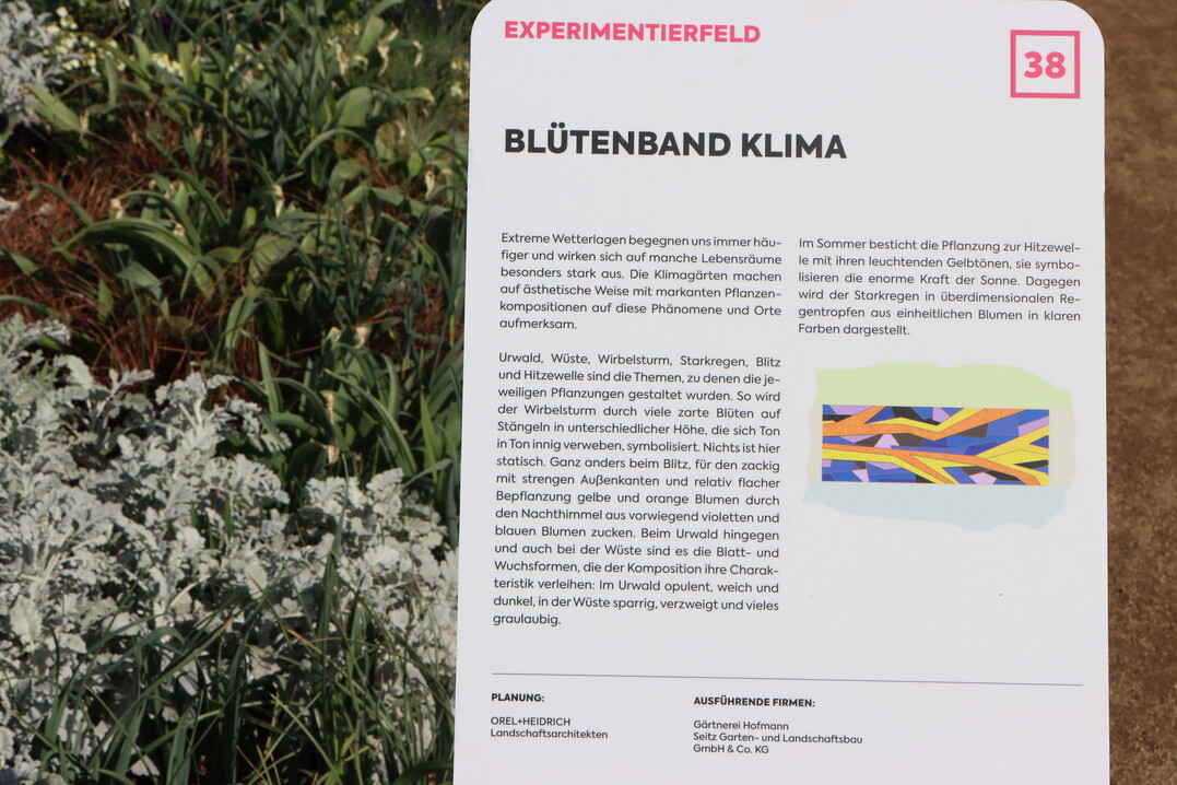 Das Bltenband Klima von Christine Orel macht Wetter mit Pflanzenkompositionen sthetisch anschaulich.
