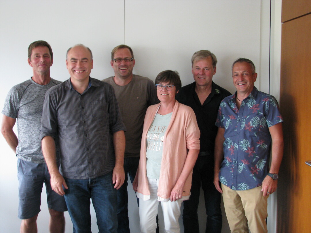 v.l.n.r.: Michael Heinz, Michael Haase, Martin Bock, Ute Gorges, Karl Rehner, Wolfgang Pörtner