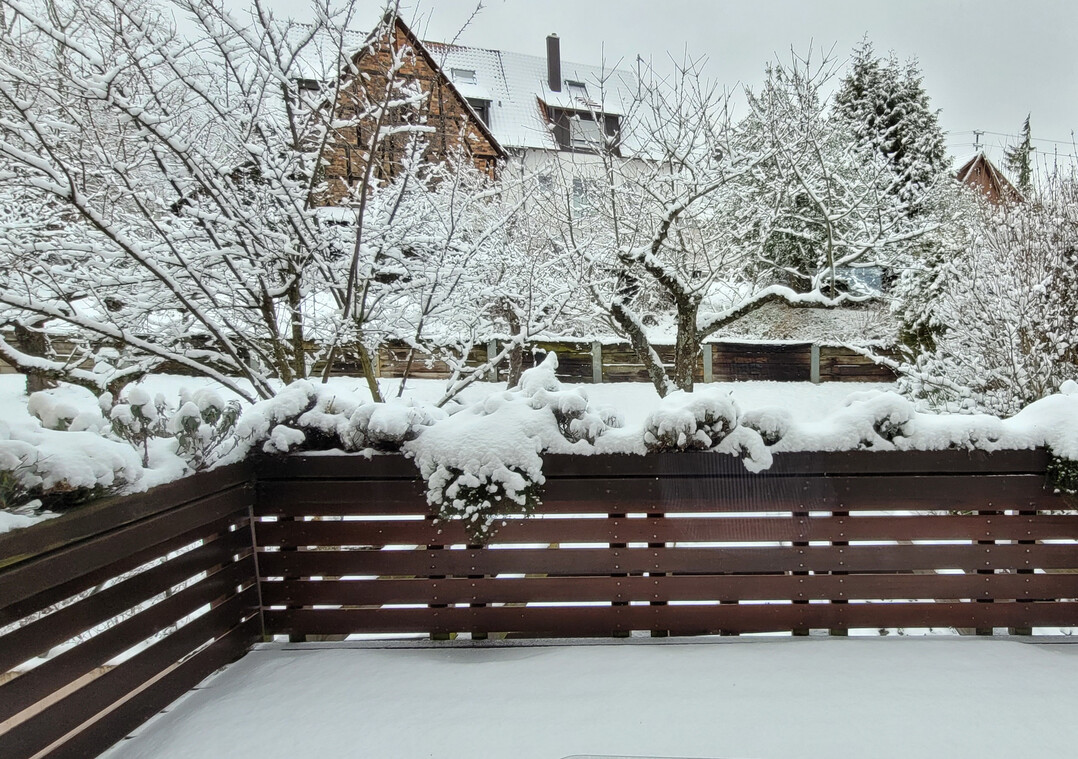 in der zweiten Januarhälfte verwandelten sich die Niederschläge gebietsweise in Schnee,