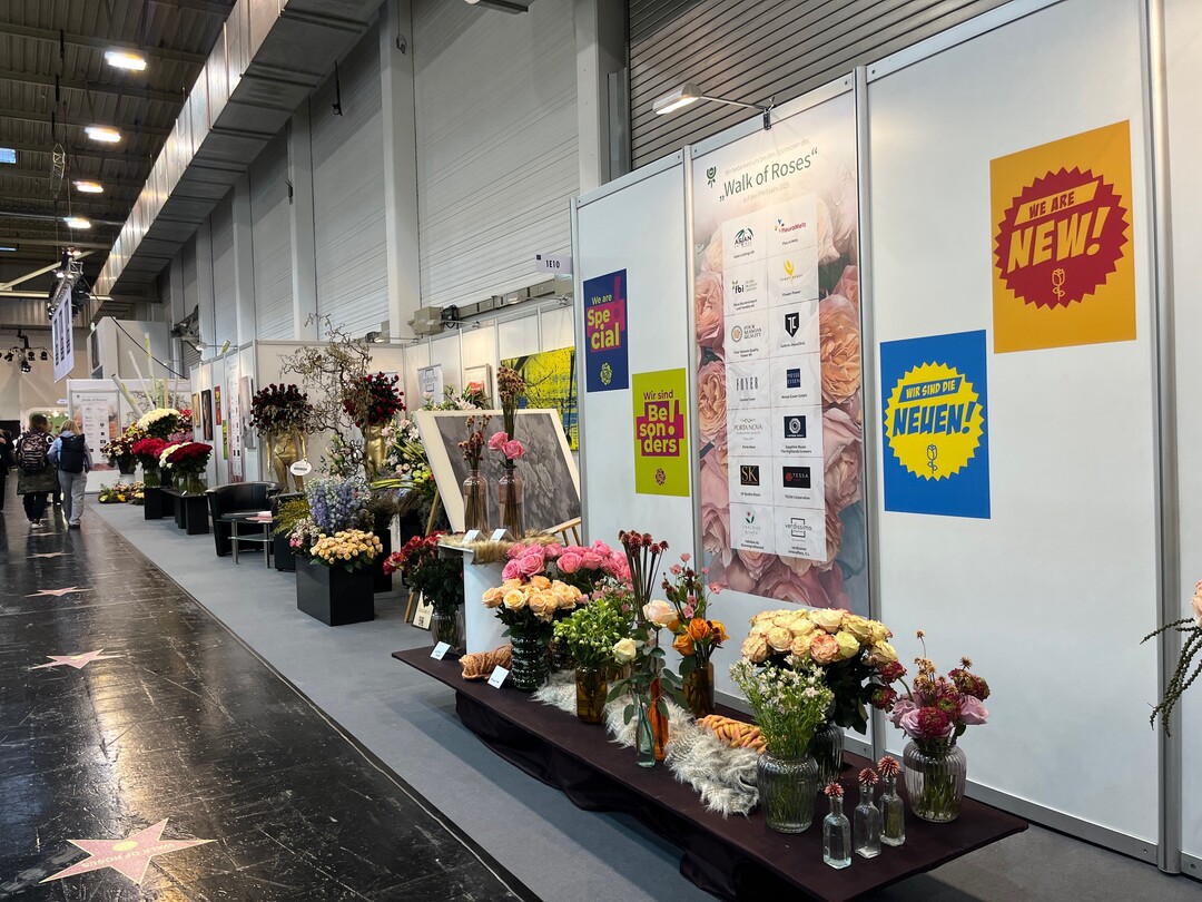 The BGI realized the blooming presentation with the support of exhibitors from the BGI Trade Center, international rose suppliers and Messe Essen.