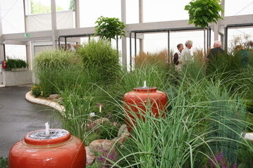 Auf der 13. Hallenschau der BUGA Schwerin 2009 spielen Stauden und Grser eine groe Rolle