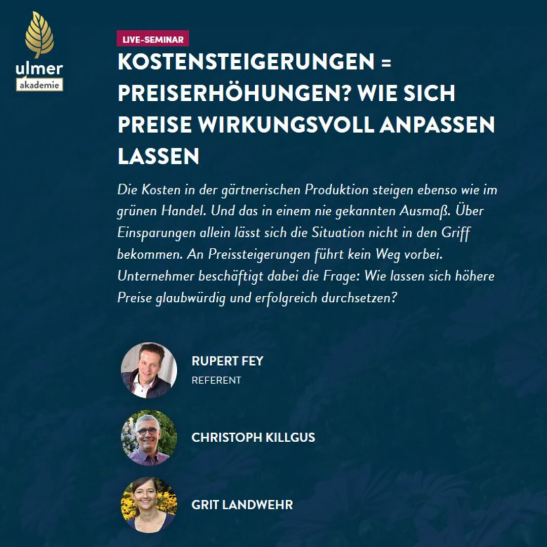 Alle Infos zur Veranstaltung unter www.ulmer-akademie.de.