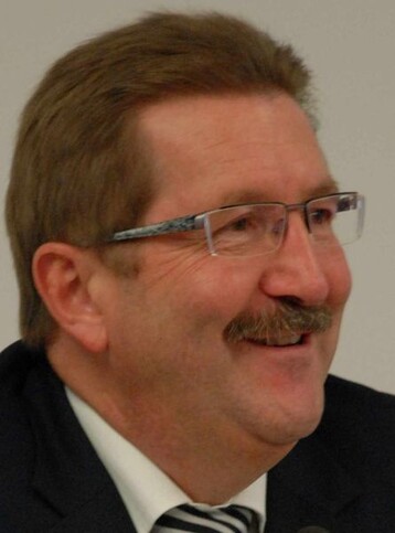 Dr. Robert Kloos, Staatssekretr im Bundeslandwirtschaftsministerium, bei der Prsidiumssitzung
des ZVG.
