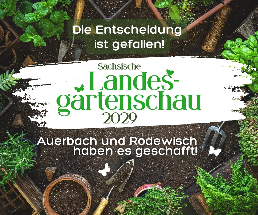 Die Landesgartenschau kommt 2029 ins Vogtland nach Auerbach und Rodewisch