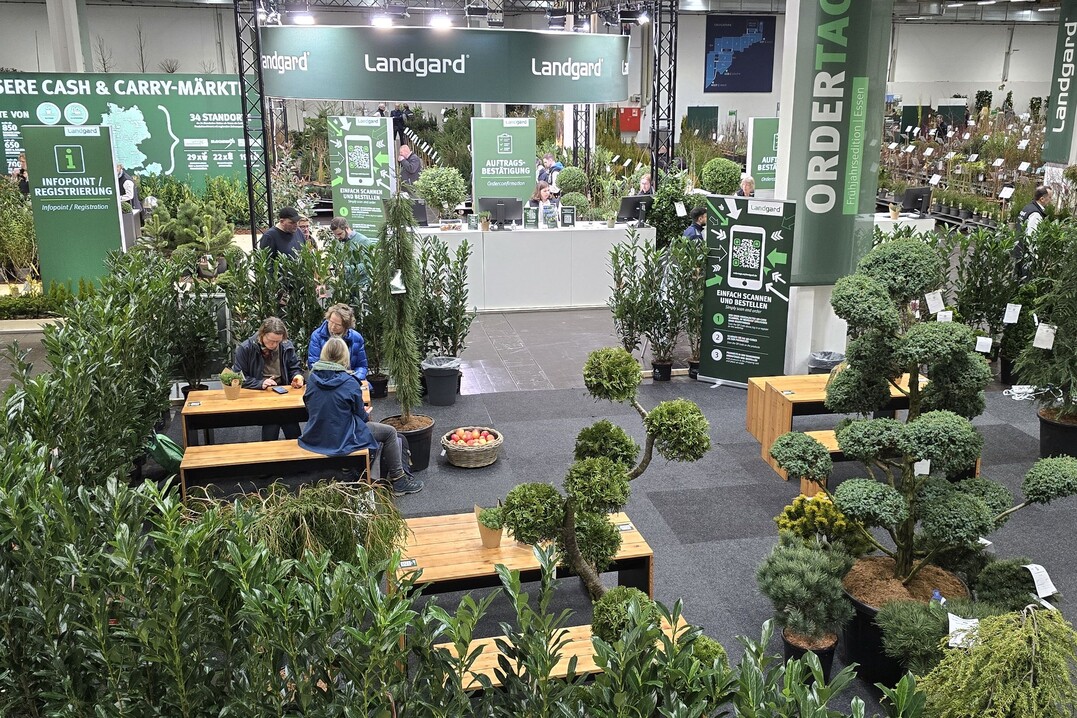 For the Landgard Order Days, the entire Hall 1A is occupied by the wide selection of plants of all kinds.