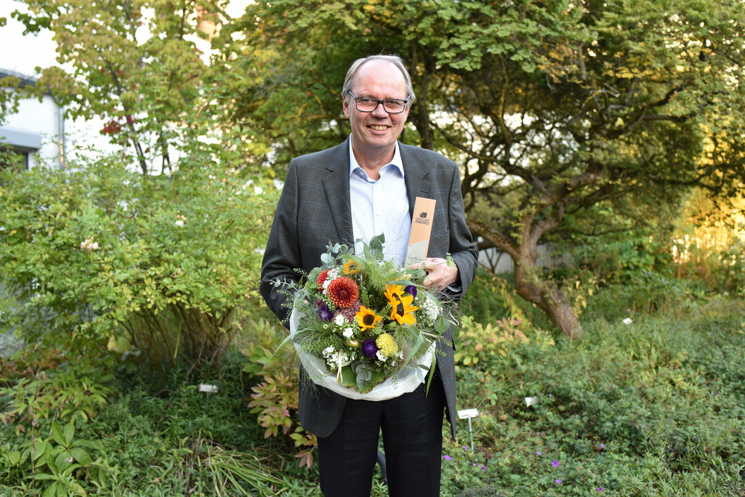 Landgard-Award 2022: Rainer Carstens.Mit dem Landgard-Award in der Kategorie Nachhaltigkeit zeichnet die Erzeugergenossenschaft einen besonders umweltbewussten Betrieb aus.