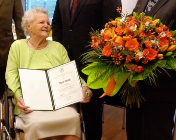 Maria Schmid ist seit dem 2. Februar 2017 105 Jahre alt