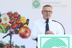 ZVG-Präsident Jürgen Mertz auf der Festveranstaltung des Deutschen Gartenbautages 2023 auf der BUGA Mannheim.