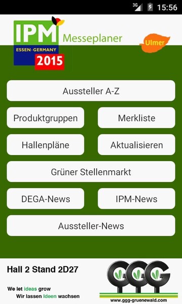 Die IPM App 2015 hilft bei der Messevorbereitung.