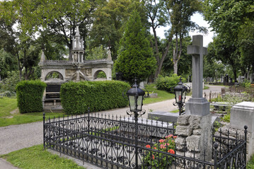 Grberreihe auf dem Zentralfriedhof in Wien 