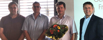 Vorstand bei der Generalversammlung 2018: (v. l.n.r)Thomas Schlimgen, Uwe Zimmer, Marc Zillken und Dirk Klein, .