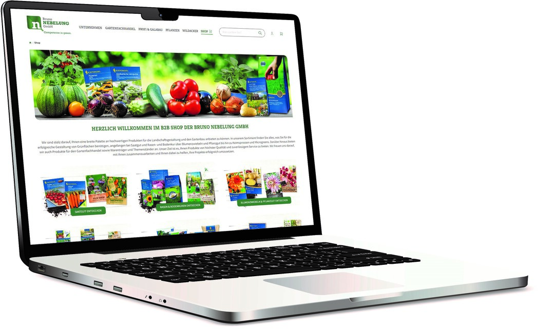 Das Herzstück des neuen Unternehmensportals ist der darin integrierte B2B-Shop.
