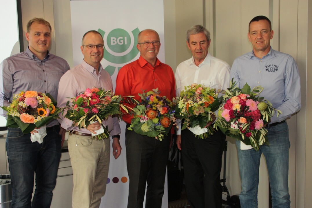 Der neue BGI-Vorstand (v.l.): Christian Willeke, Lutz Danners, Norbert Engler, Jan Roelofs, Peter Weber.