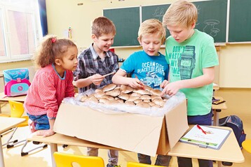 Kinder entdecken spielend die spannende Welt der Pilze im Sachkundeunterricht.