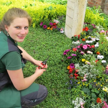 Auf der letztjhrigen BUGA in der Havelregion war Jennifer Tegeler die Leiterin des BdF-Pflegemodells und sammelte dadurch wertvolle Berufserfahrungen.