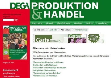 Auf der DEGA-Website finden Sie viele aktuelle Infos zum Thema Pflanzenschutz.