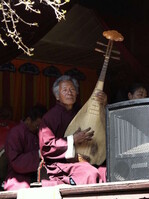Musiker mit traditionellem Instrument