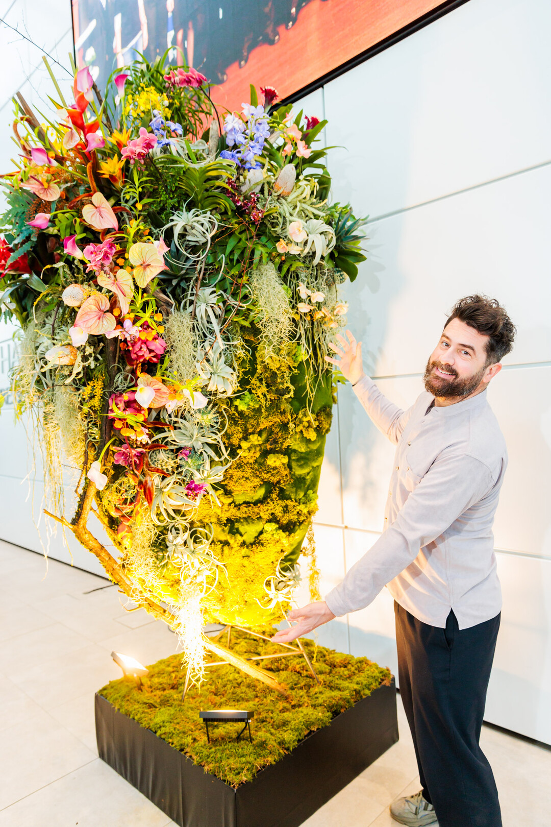 Michael Perry alias Mr Plant Geek ist eine Bekanntheit in den Sozialen Medien und hat ein Herz fr die IPM Essen gestaltet.