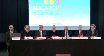 Voller Optimismus: Vorstellung der Machbarkeitsstudie fr die BuGa 2031.