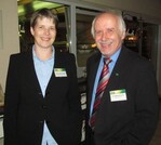 Europaabgeordnete Britta Reimers mit ZVG-Generalsekretär Dr. Siegfried Scholz beim Treffen
des Umweltausschusses in Brüssel (von links).