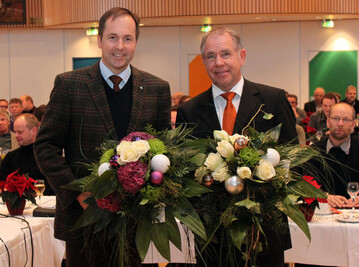 Helmut Rskamp aus Dlmen (links) tritt die Nachfolge von Heinz Herker aus Bochum an