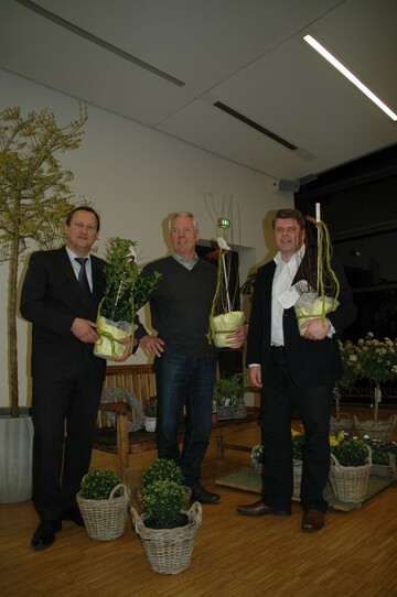 Als Fhrung des neuen Vereins wurde gewhlt (von li.): Dr. Frank Schoppa als Vorsitzender sowie Reimer Meier und Andreas Khler als stellvertretende Vorsitzende. 