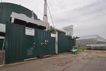 Ergnzen sich optimal: Biogasanlage, Blockheizkraftwerk und Gartenbaubetrieb