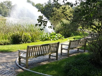 Im Park Stuttgart-Hohenheim: Baden-Wrttemberg war im Sommer 2017 mit 18,6 C das zweitwrmste Bundesland. 