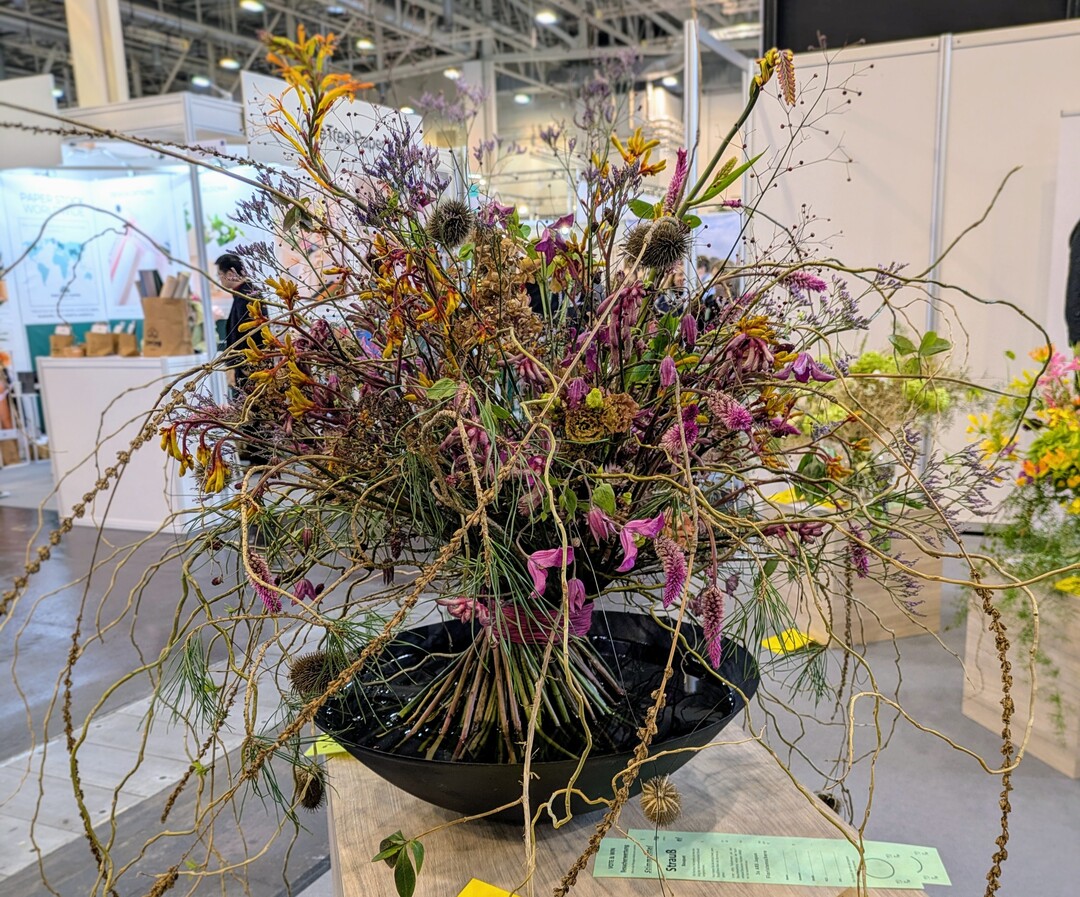 "Pure Nature": B�rbel Grzenia (Gartencenter Wansing) won the "Bouquet" category with a total of 98 points.