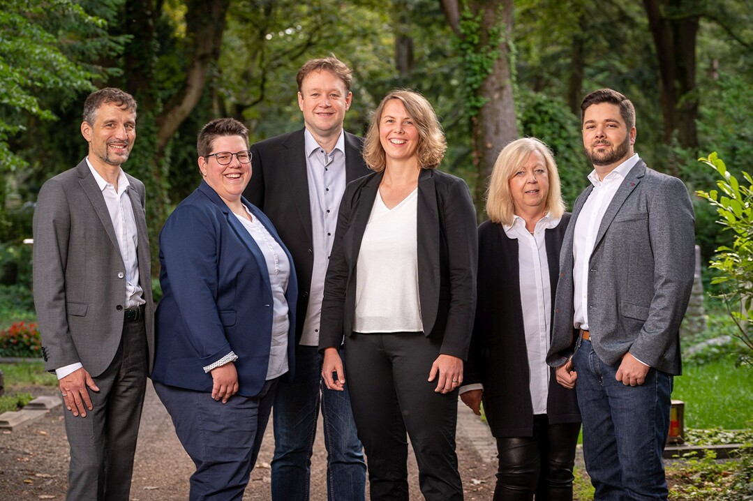 von links: Lutz Pakendorf, AnnKathrin Vollmann, Henning Lassotta, Julia Baum, Ingrid Franzen, Florian Bürder