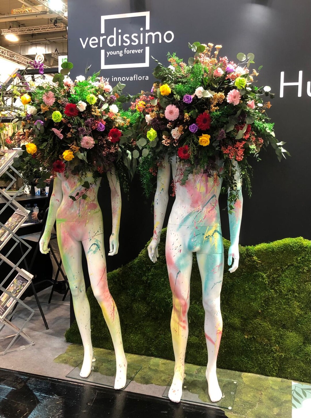 Not headless at all: Verdissimo forever young from Valencia, Spain, will be presenting its creations of cut flowers in an original way at stand 1D12.A.