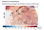 Dekadische Klimavorhersage für die Temperatur in Europa von 2026 bis 2030