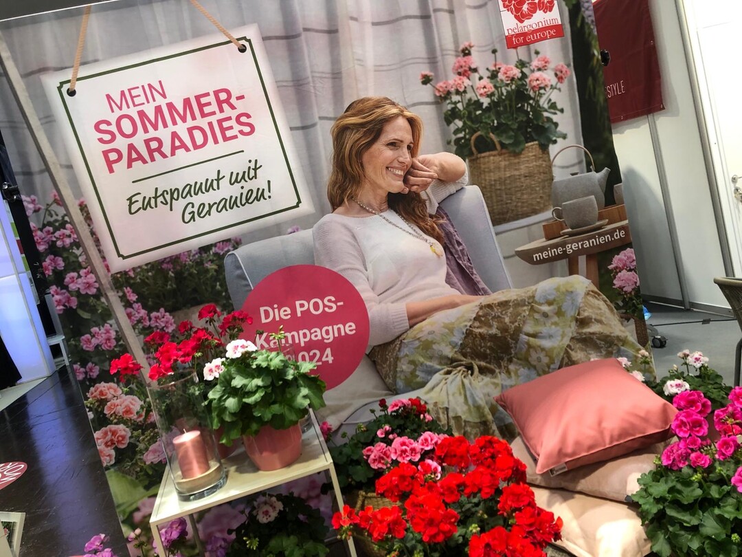 Die POS-Kampagne fr Pellargonien in 2024 soll Emotionen wecken.
