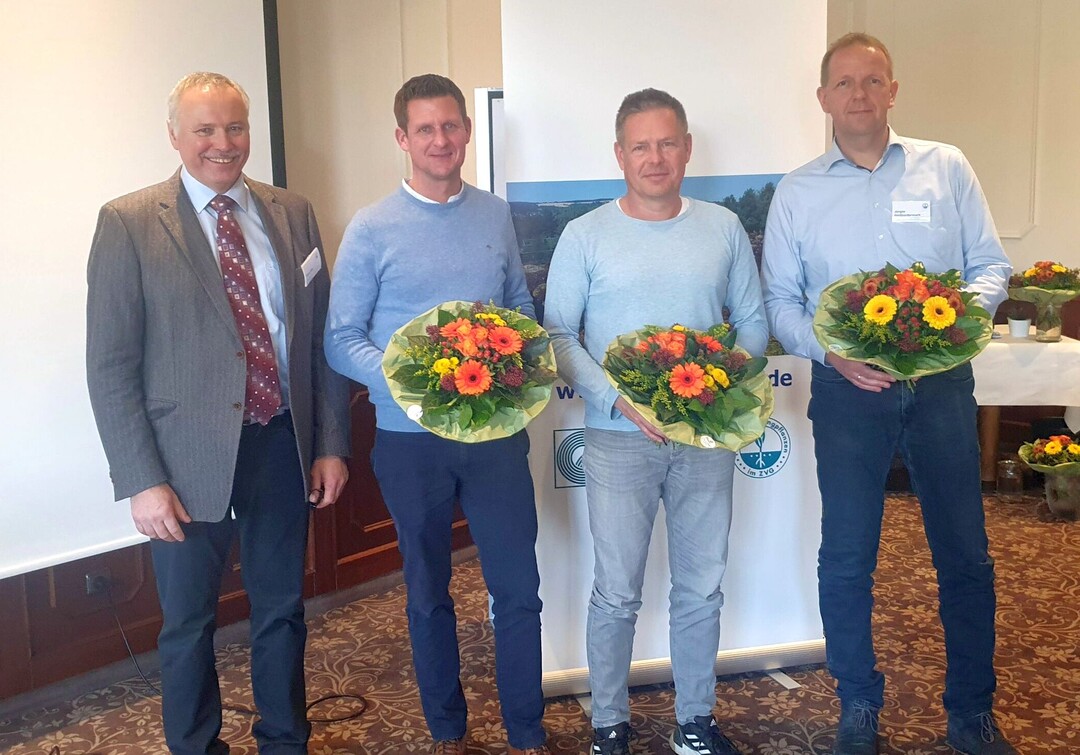 Von links: Frank Silze, Thomas Mengede, Christoph Hoffmann und Jürgen Gerdvordermark.