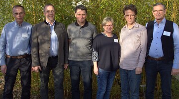 BdS-Vorstand (v. l. n. r.) Erich Luer (AK Markt), Michael Moll (AK Vorsitzender), Klaus-Peter Manig (AK Werbung und ffentlichkeitsarbeit), Kordula Becker (AK Ausbildung), Matthias Gromann (Stellv. Vorsitzender) und Martin Hussermann (AK Daten).