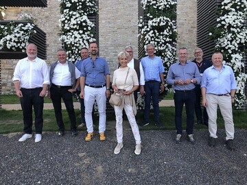 Gemeinsame Besichtigung des Geschftsfhrenden Vorstandes des ZVG mit den Prsidenten der Gartenbaulandesverbnde am 9. September 2021. 