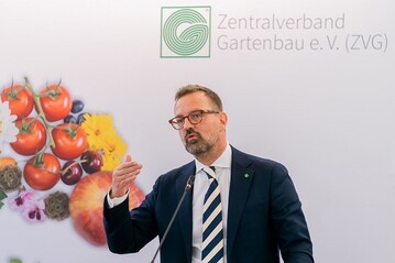 ZVG-Generalsekretr Fleischer bei der Hybrid-Mitgliederversammlung am 16.September 2021 in Berlin. 