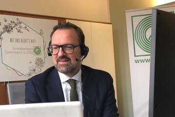  ZVG-Generalsekretr Bertram Fleischer im digitalen Austausch mit den Mitgliedern