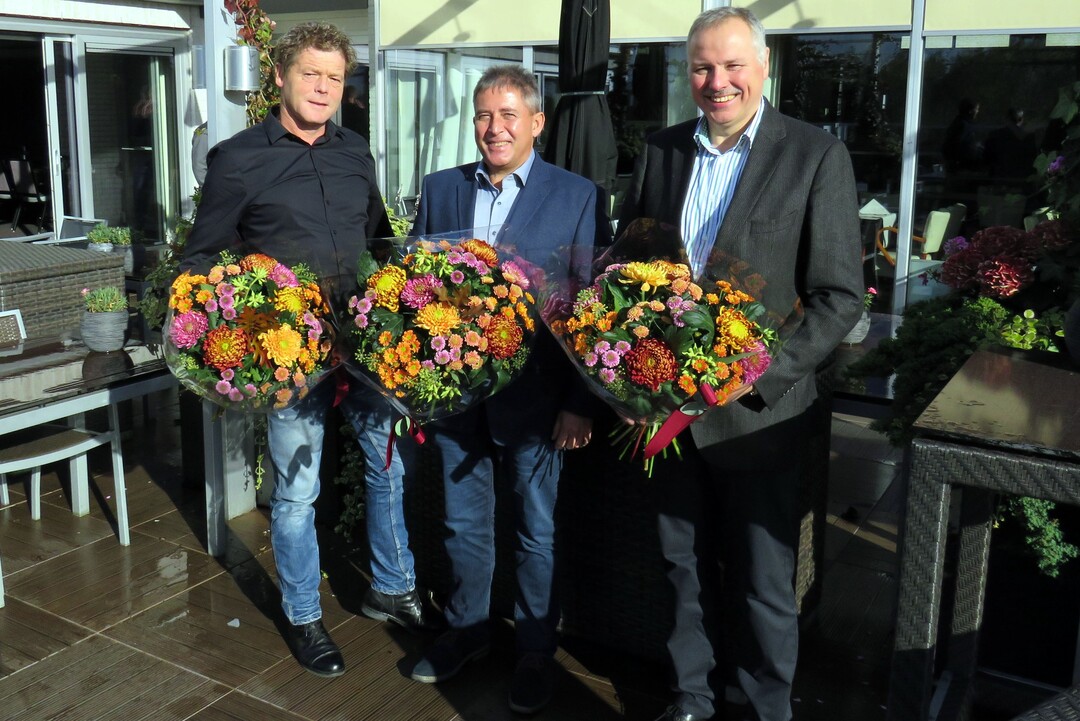 In ihren FGJ-mtern neu- oder wiedergewhlt (v.l.n.r.: Wilhelm Westhoff (Kassenprfer), Georg Kurz (AK-Vorsitzender Q&R), Frank Silze (FGJ-Vorsitzender)).