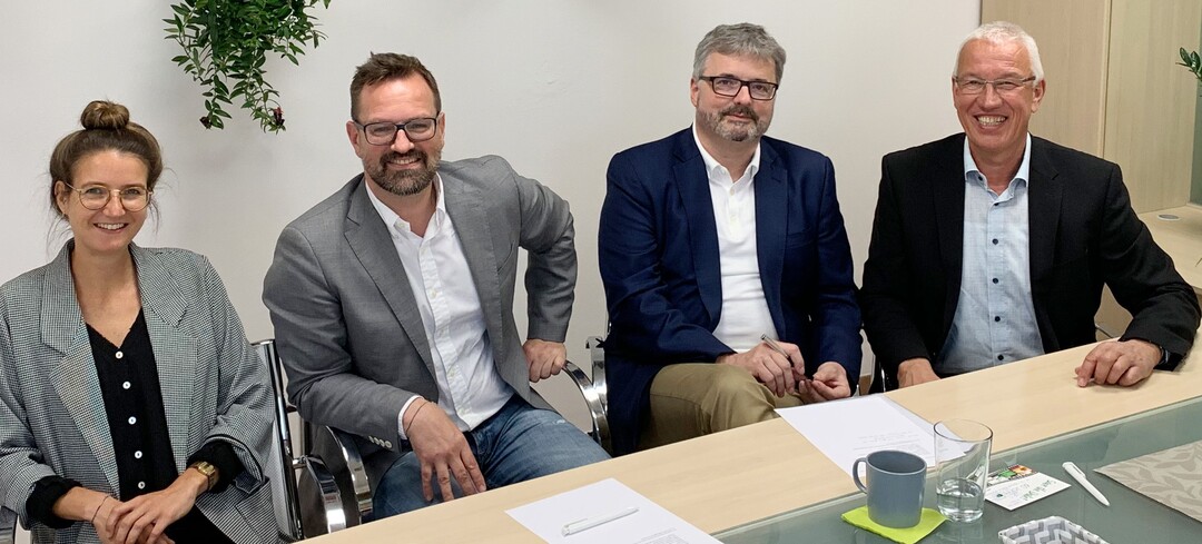 V.l.n.r.: Anna Hackstein (IVG), Bertram Fleischer (ZVG), Dr. Peter Wüst (BHB) und Peter Botz (VDG).
