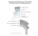 Umsatzanteile der Marktsegmente in Deutschland berechnet auf Basis von Einzelhandelspreisen
