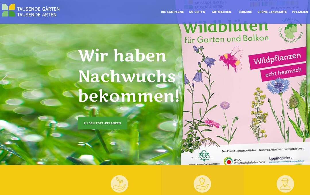 Die Website www.tausende-gaerten.de gibt zahlreiche Anregungen